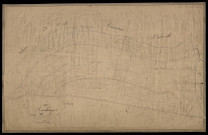 Plan du cadastre napoléonien - Beauchamps : grand Val (Le) et trentes (les), B