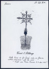 Forest-l'Abbaye : belle croix de fer forgé - (Reproduction interdite sans autorisation - © Claude Piette)