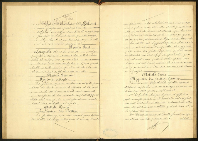 Corbie. Demande d'indemnisation des dommages de guerre : dossier Candeille