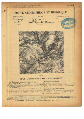 Saint Leger Les Domart : notice historique et géographique sur la commune