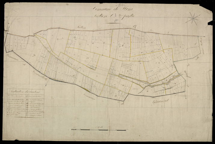 Plan du cadastre napoléonien - Hem-Hardinval (Hem) : C2