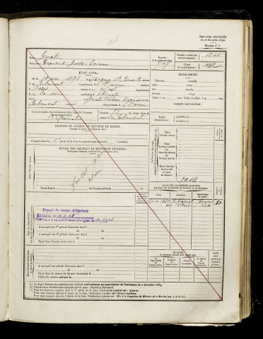 Gonte, Raymond Gaston Léon, né le 16 mai 1898 à Origny-Sainte-Benoite (Aisne), classe 1918, matricule n° 1645, Bureau de recrutement d'Amiens