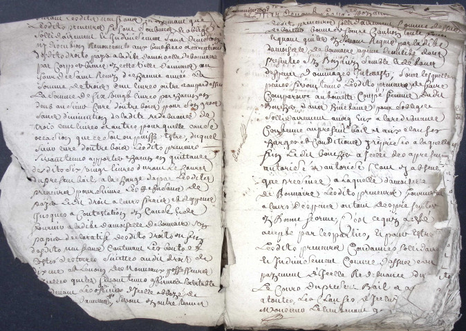 Etude de Me Pierre Lagrene à Amiens (étude n°4). Minutes des années 1697-1698