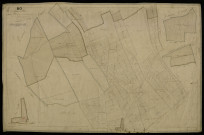 Plan du cadastre napoléonien - Esclainvillers : Bois (Les) ; Chemin de Montdidier (Le), B et morceau développé de B