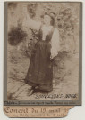 Concert du 19 mai 1904. L'alsacienne Thécla au début du 2e tableau. Souvenons-nous ! Thécla... j'ai tourné mes regards vers la France, ma mère.
