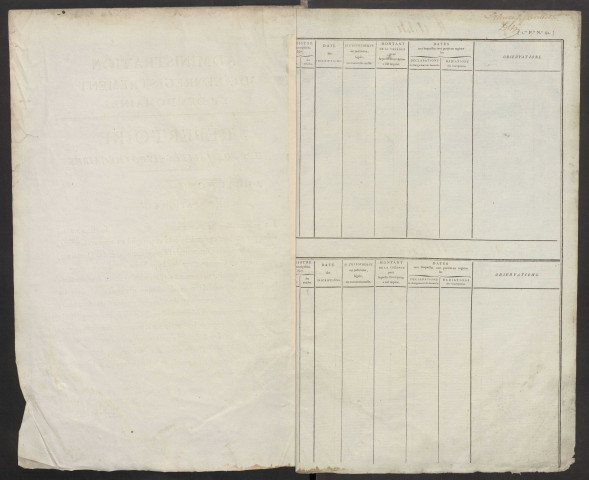 Répertoire des formalités hypothécaires, du 16/05/1821 au 20/07/1821, volume 153 (Conservation des hypothèques d'Amiens)
