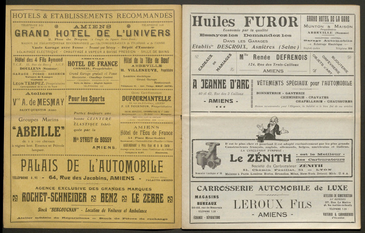 Automobile-club de Picardie et de l'Aisne. Revue mensuelle, 10e année, avril 1914