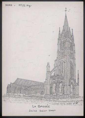 La Bassée (Nord) : église Saint-Vaast - (Reproduction interdite sans autorisation - © Claude Piette)