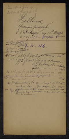 Amiens (Ville). Bulletins mobiles (décédés depuis la création du fichier jusqu'à 1913)