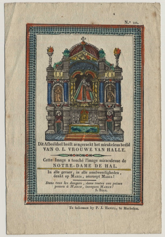 Cette image a touché l'image miraculeuse de Notre Dame de Hal