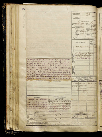 Beauvais, Jérémie Elie, né le 14 juin 1895 à Auxerre (Yonne), classe 1915, matricule n° 73, Bureau de recrutement d'Abbeville