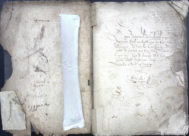 Etude de Me Jean Quignon à Amiens (étude n°22). Minutes de l'année 1598