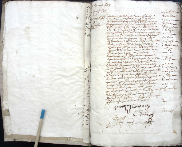 Etude de Me Pierre Trencart à Amiens (étude n°9). Minutes de l'année 1658