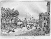 La porte Saint Maurice en 1836