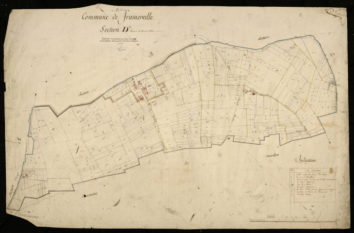 Plan du cadastre napoléonien - Framerville-Rainecourt (Framerville) : D