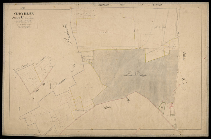 Plan du cadastre napoléonien - Cerisy-Buleux (Cerisy Buleux) : Buleux, C1