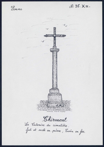 Chirmont : calvaire du cimetière - (Reproduction interdite sans autorisation - © Claude Piette)