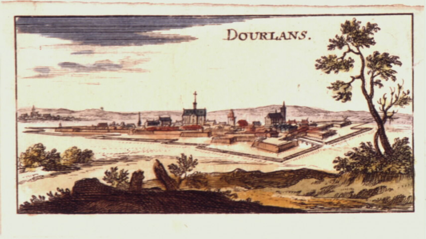 Dourlans [Vue de la ville de Doullens]
