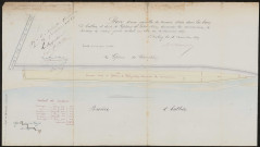 Quend. Plan d'une parcelle de terrain située dans la baie d'Authie et dont Mr Elluin demande la concession, dressé le 17 novembre 1859.
