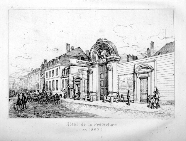 Hôtel de la préfecture (en 1853)