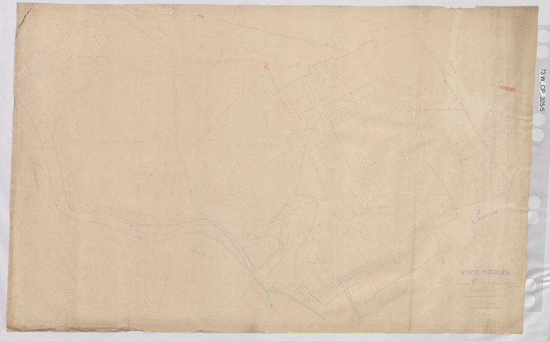 Plan du cadastre rénové - Mesnil-Saint-Georges : section C