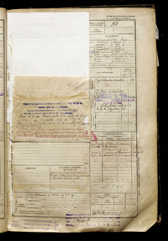 Lefebvre, Benjamin Marie Fernand, né le 13 août 1900 à Morvillers-Saint-Saturnin (Somme), classe 1920, matricule n° 95, Bureau de recrutement d'Amiens