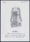 Doullens : niche oratoire Saint-Antoine de Padoue à l'angle de la place Eugène Andrieu et de la rue André Tempez- (Reproduction interdite sans autorisation - © Claude Piette)