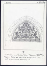 Y : tympan de l'église Saint-Médard - (Reproduction interdite sans autorisation - © Claude Piette)