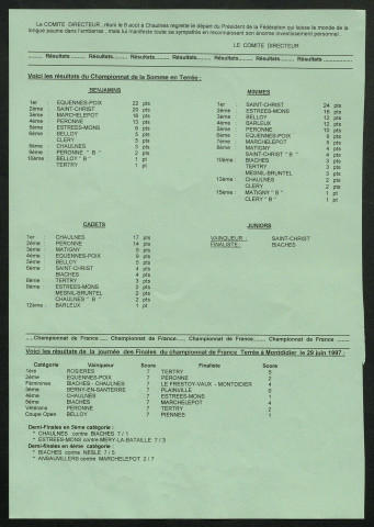 Longue Paume Infos (numéro 24), bulletin officiel de la Fédération Française de Longue Paume