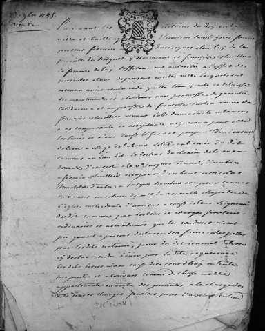 Etude de Me Grégoire Rault à Amiens (étude n°21). Minutes de l'année 1745