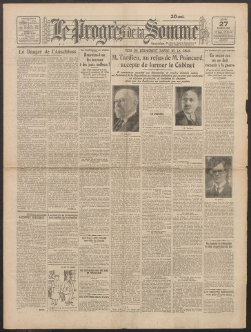 Le Progrès de la Somme, numéro 18444, 27 février 1930