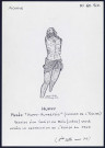 Huppy : musée « Huppy autrefois », vestige d'un christ en bois sauvé après la destruction de l'église en 1940 - (Reproduction interdite sans autorisation - © Claude Piette)