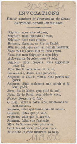 Que ce pieux Souvenir de Lourdes, vous porte Bonheur. Sainte Bernadette de Lourdes