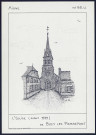 Bucy-les-Pierrepont (Aisne) : l'église avant 1939 - (Reproduction interdite sans autorisation - © Claude Piette)