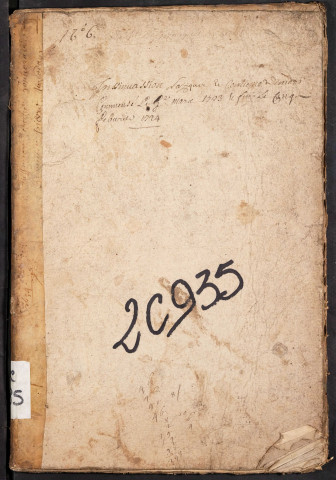 Centième denier du bureau de Conty pour la période du 5 mars 1723 au 5 février 1724