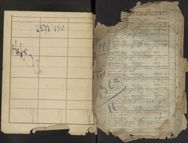 Contrôle des actes du bureau d'Albert pour la période du 23 novembre 1724 au 21 août 1725