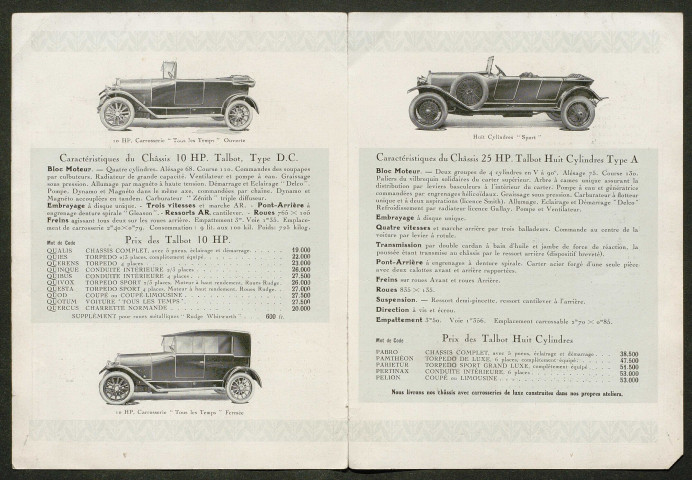 Publicités automobiles : Talbot
