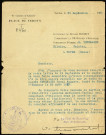 Lettre adressée par le Général de Division Boichut, Commandant la 12e Division d'Infanterie, Commandant d'Armes, à M. Hilaire Verhaeghe concernant la sépulture militaire de son fils Raoul Verhaeghe
