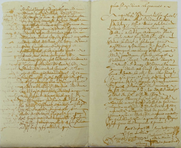 Etude de Me Charles Louvet à Ault. Minutes de l'année 1656