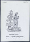Neauphle-le-Vieux : vierge à l'enfant dans l'église - (Reproduction interdite sans autorisation - © Claude Piette)
