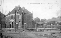 Marcelcave. Somme. Mairie et Ecole