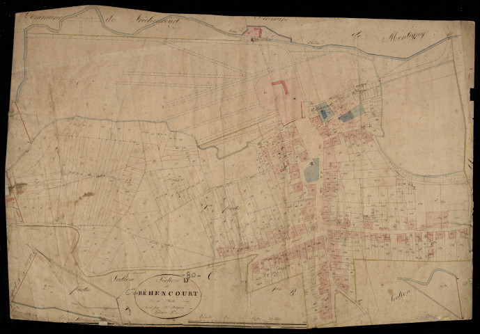 Plan du cadastre napoléonien - Behencourt : D