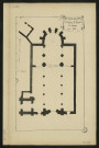 Fac similé d'un plan de l'église Saint-Pierre de Ham en 1701