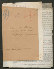 Témoignage de De Clercq, Omer et correspondance avec Jacques Péricard