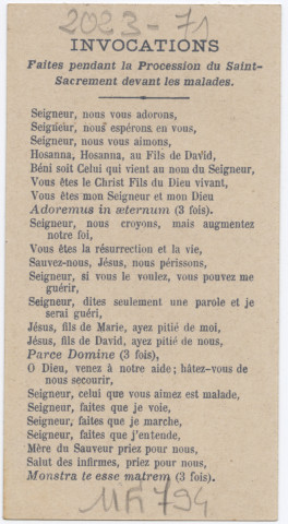 Que ce pieux Souvenir de Lourdes vous porte Bonheur. Sainte Bernadette de Lourdes