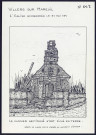 Villers-sur-Mareuil (commune d'Huchenneville) : l'église bombardée en 1940 - (Reproduction interdite sans autorisation - © Claude Piette)