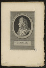 Portrait de Jean Racine. Dessiné et gravé par Augustin de Saint-Aubin d'après un buste en marbre