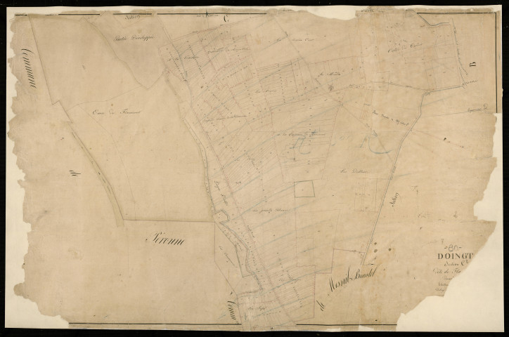 Plan du cadastre napoléonien - Doingt : Flamicourt, C2