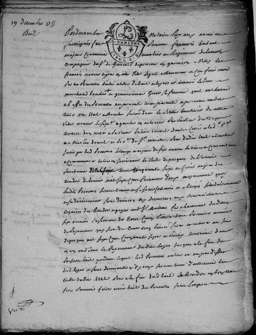 Etude de Me François Henin à Amiens (étude n°3). Minutes de l'année 1755