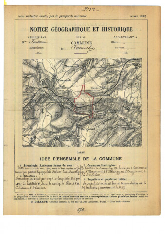Famechon : notice historique et géographique sur la commune